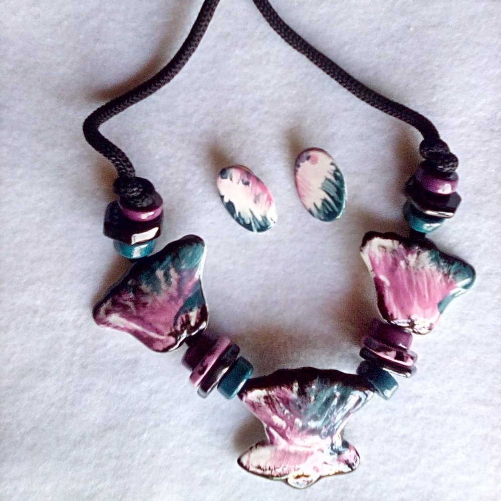 Handcrafted Ceramic Necklaace